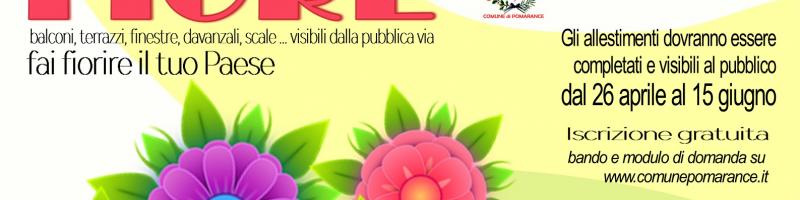 1° Concorso "POMARANCE in FIORE"- Proroga