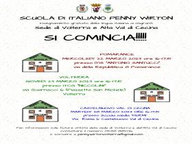Inizio attività Scuola Penny Wirton Volterra