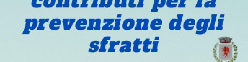 AVVISO PUBBLICO PER L'EROGAZIONE DI CONTRIBUTO REGIONALE AL SOSTEGNO DELLA LOCAZIONE