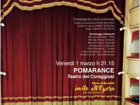 Invito all'Opera "LA BOHEME" di Compagnia Lirica Livornese - Venerdì 01 marzo ore 21.15, Teatro Dei Coraggiosi